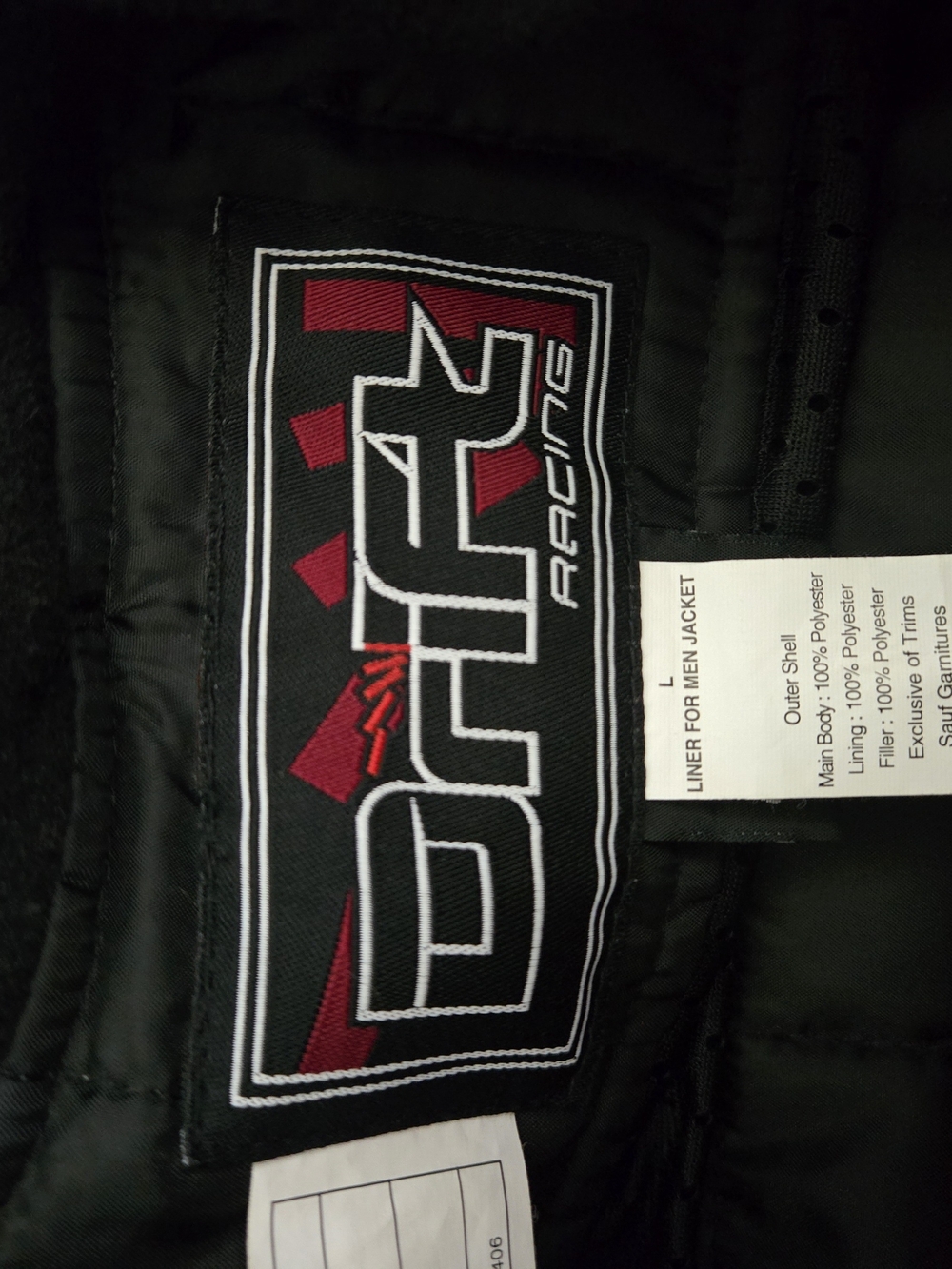 Drift Racing Black Men’s Racing Snowmobile Jacket - Picture 2 of 3